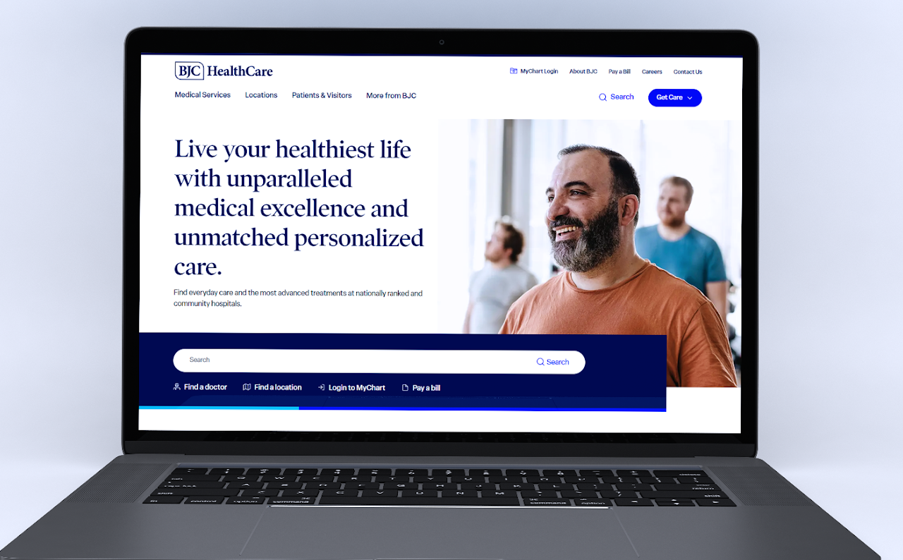 Internal platform and website work for BJC Health