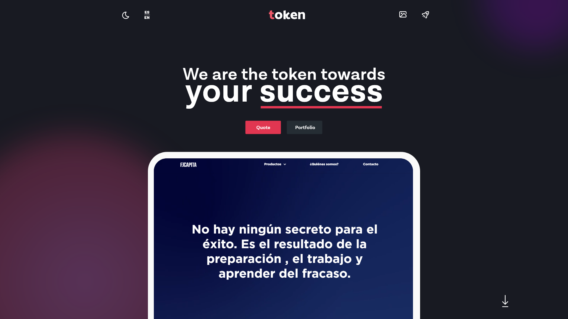 Token Agency UX and Marketing Work